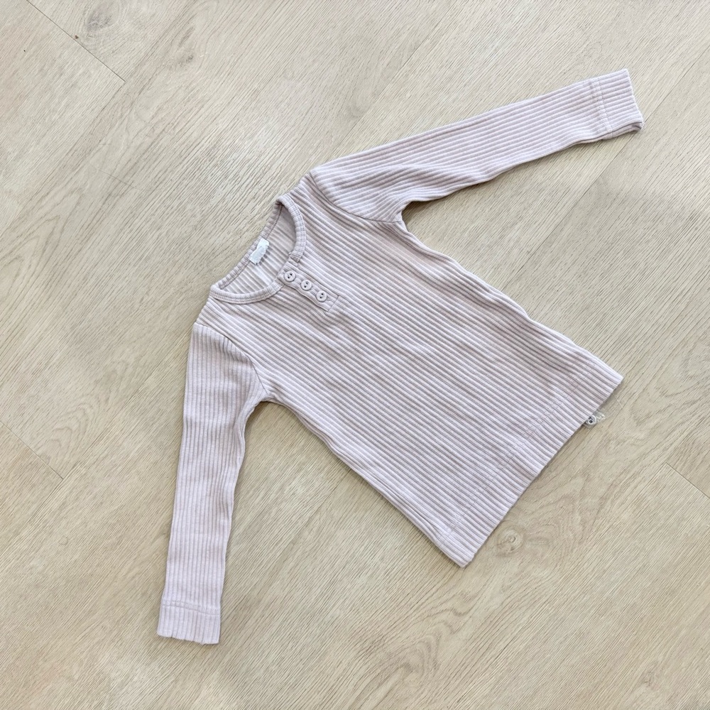 Jamie Kay Lilac Ribbed Long Sleeve Shirt 3Y - Picture 2 of 2